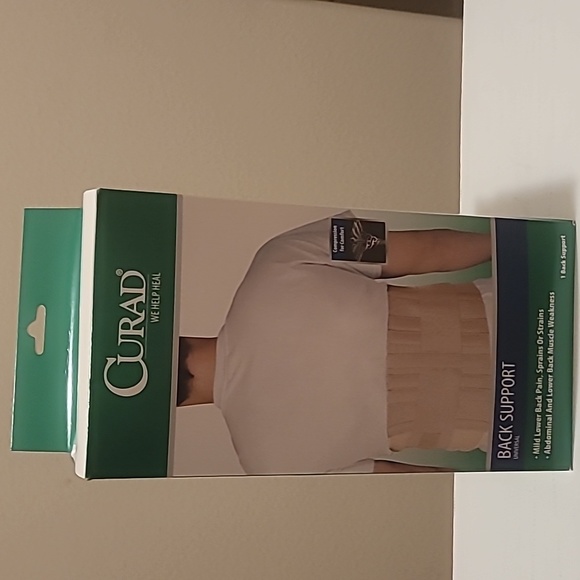CURAD Universal Elastic Back Brace for Back Pain and Lower Back Pain, Universal - Picture 1 of 12